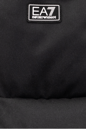 EA7 Emporio Armani Langærmet skjorte i khakifarvet stof med smal pasform og udstående kant fra Emporio Armani