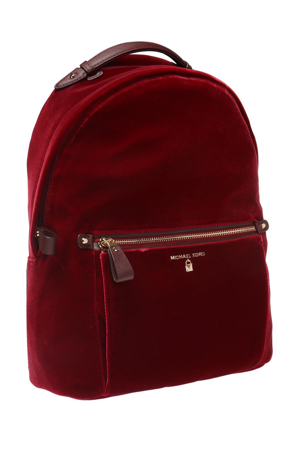 michael kors velvet backpack
