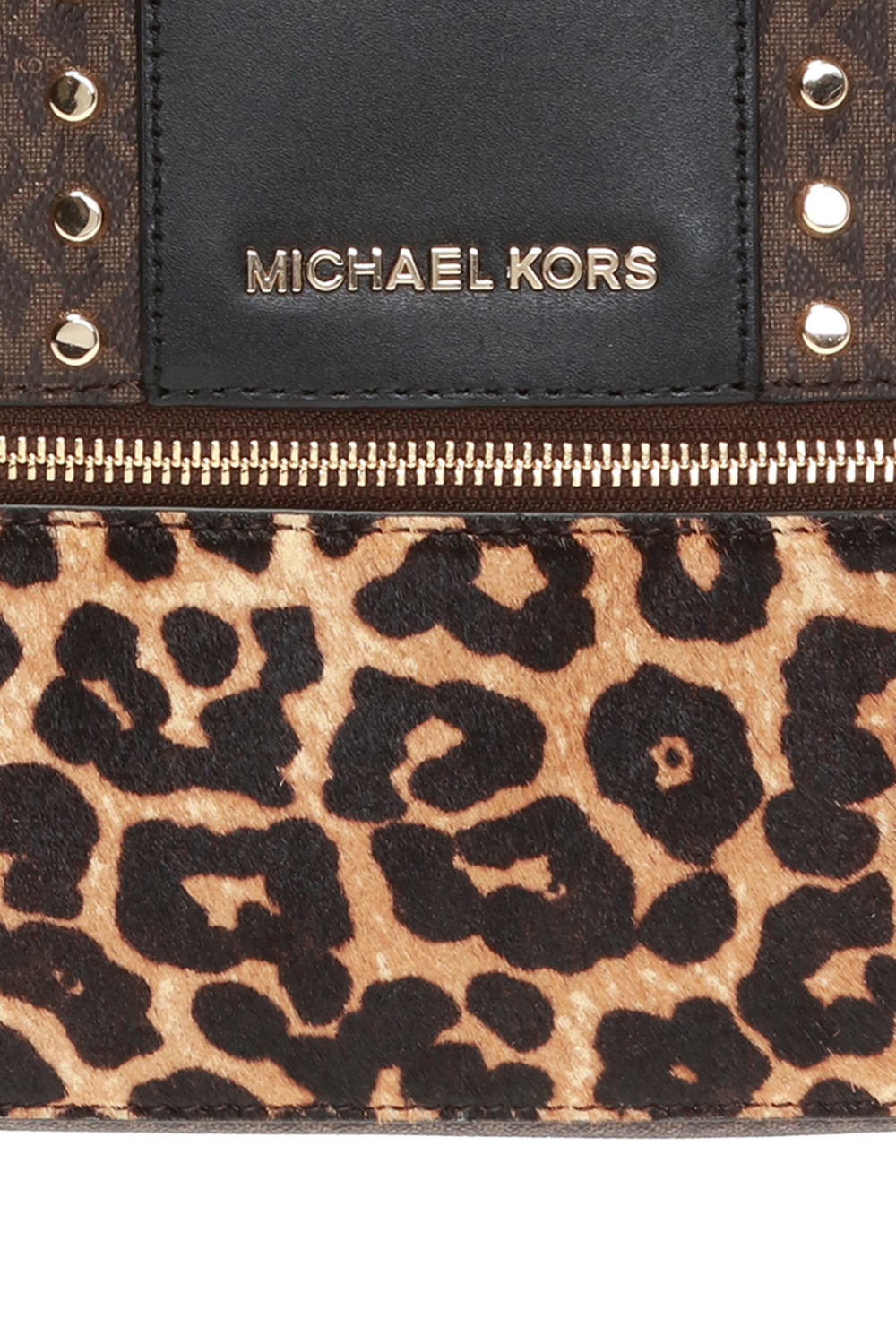 michael kors rhea leopard backpack