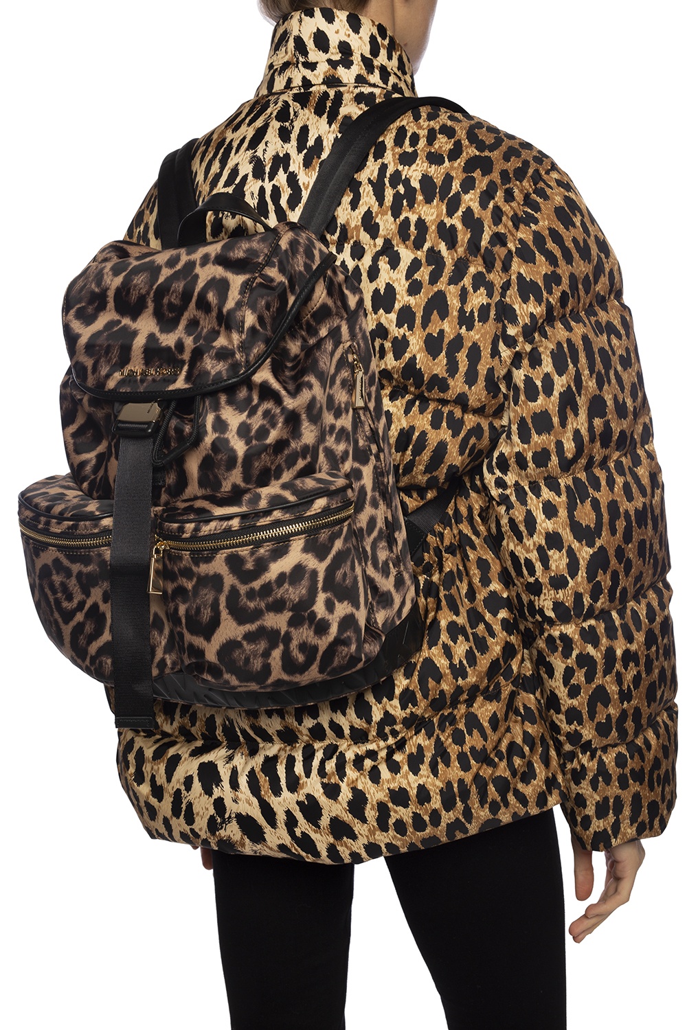 Brown 'Perry' backpack with leopard print Michael Michael Kors - Vitkac  France