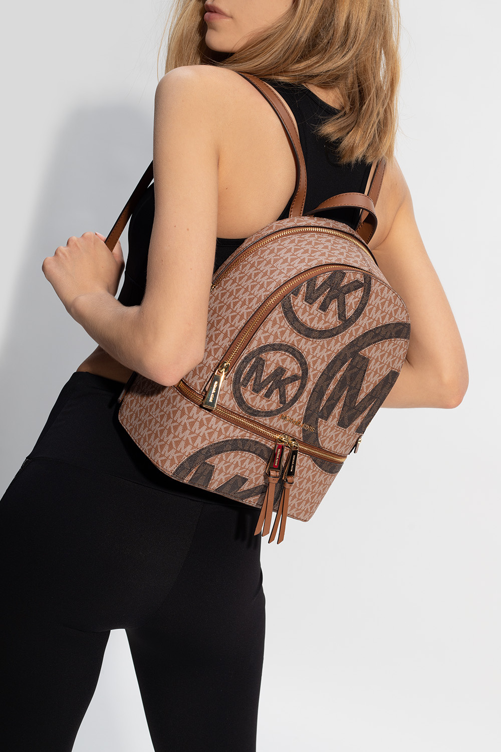  Michael Kors Rhea Zip Medium Backpack Ballet Multi One Size :  Clothing, Shoes & Jewelry