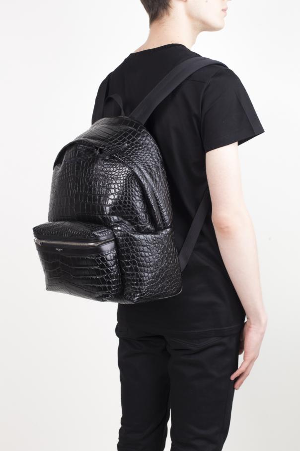 saint laurent crocodile backpack