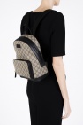 Gucci BROWN 'GG Supreme' canvas backpack