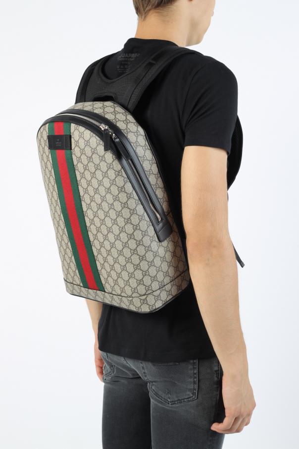 gucci men's gg supreme canvas backpack