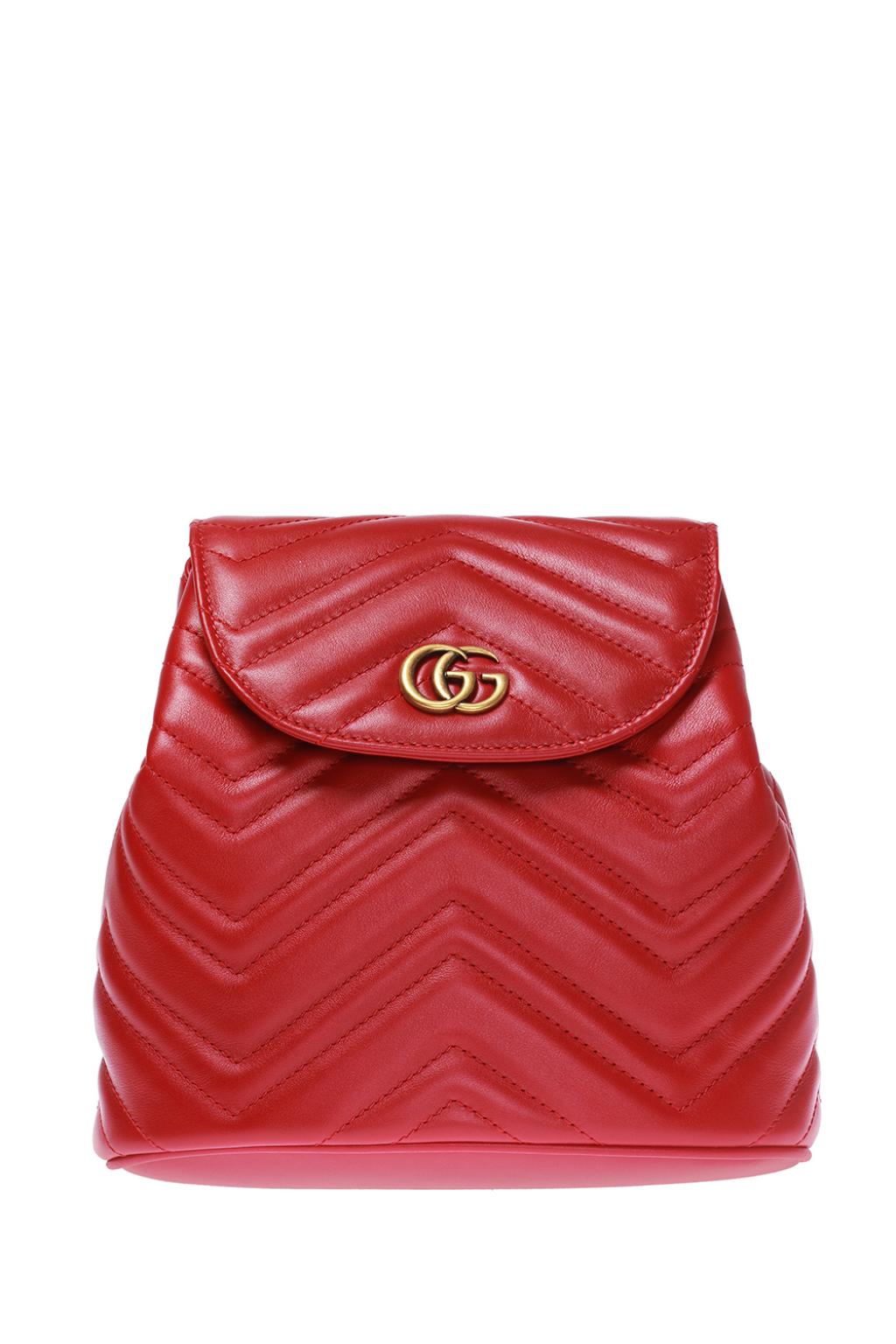 gucci marmont backpack red