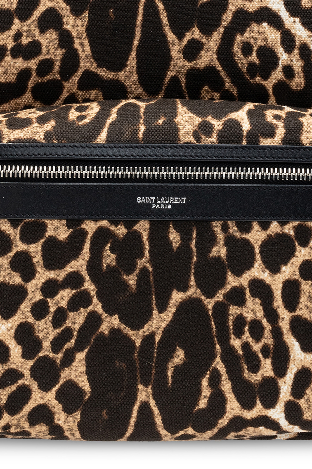 Saint Laurent 'City' leopard-printed backpack