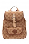 Gucci Kids BROWN Patterned backpack