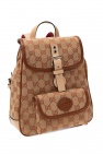 Gucci Kids BROWN Patterned backpack