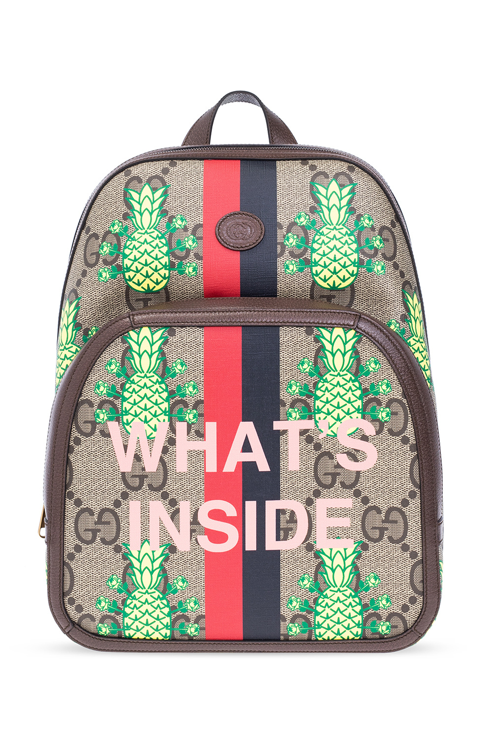 Brown Backpack with 'GG' pattern Gucci Kids - Vitkac TW