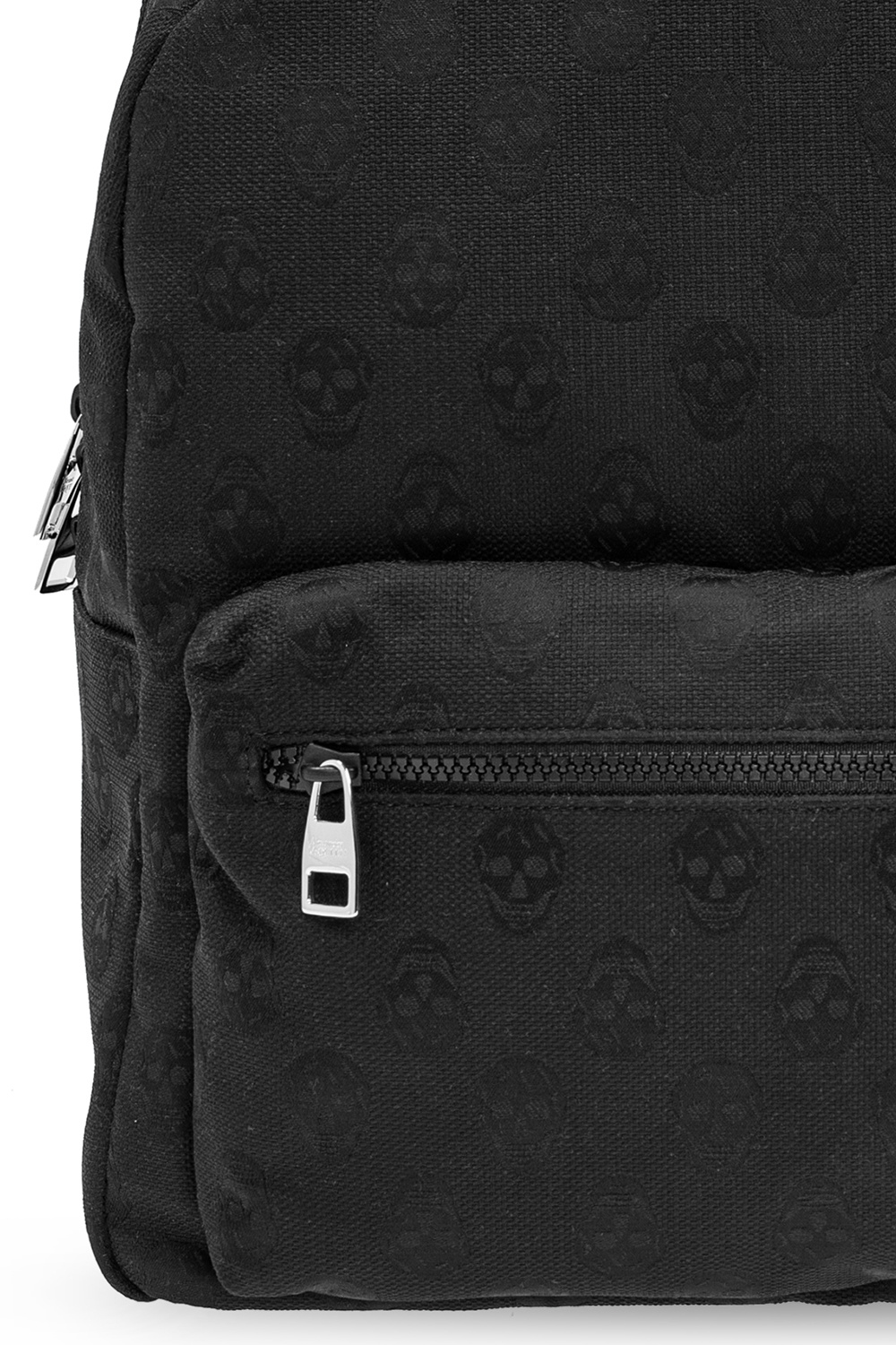 Alexander McQueen Alexander McQueen Gefütterte Weste mit Logo-Print Schwarz