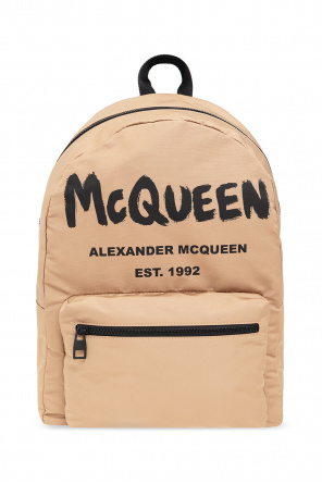 Alexander McQueen logo tape slim-fit chinos Schwarz