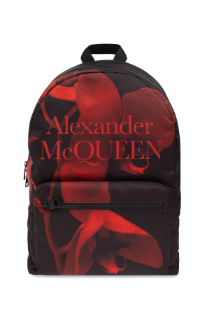 Alexander McQueen round-frame rose-tinted sunglasses
