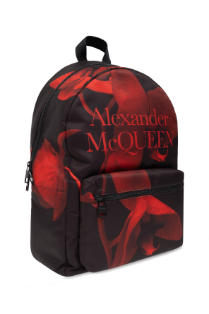 Alexander McQueen Plecak z motywem kwiatowym