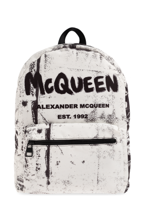 Alexander McQueen T-shirt con stampa Giallo