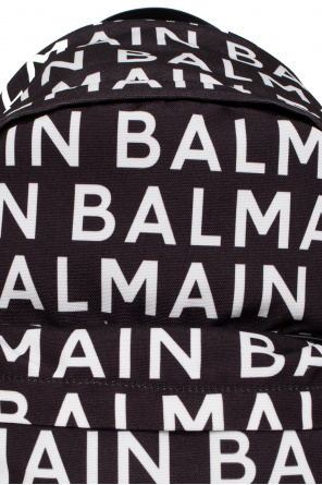 Balmain Kids Balmain Kids metallic logo patch round neck sweatshirt