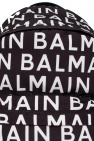 balmain 100mm Kids balmain 100mm logo-embossed leather shoulder bag