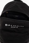 Balmain Kids BLACK Backpack with logo