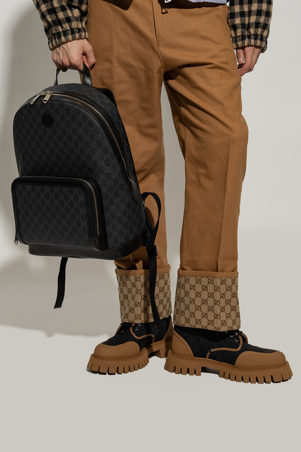 Black 'GG Supreme' canvas backpack Gucci - Vitkac France