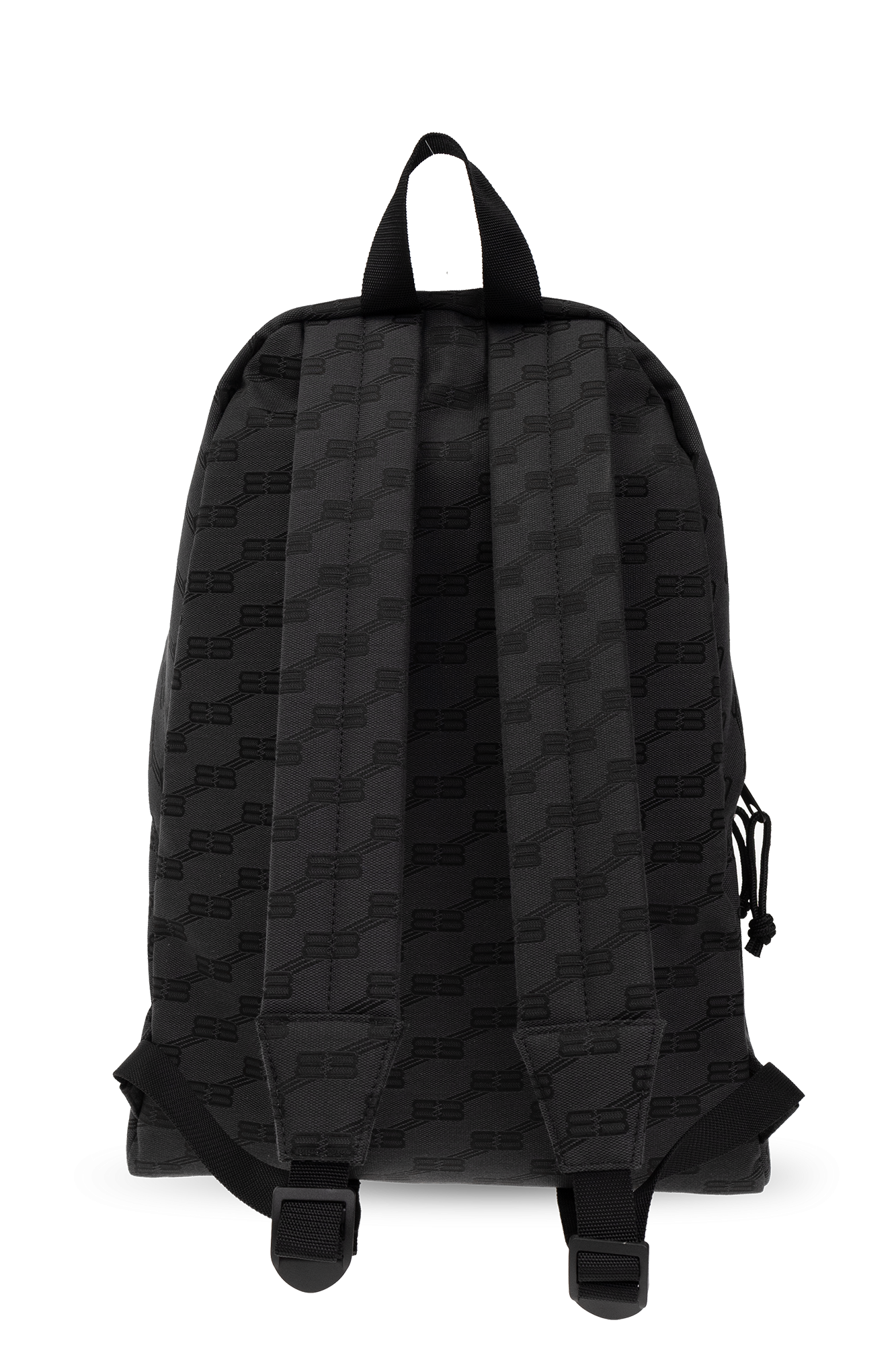 Balenciaga Signature Logo-print Backpack In Black