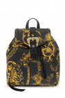 Versace Jeans Couture BLACK Baroque print backpack