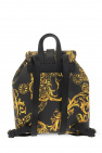 Versace Jeans Couture BLACK Baroque print backpack