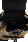 Versace Jeans Couture BLACK Baroque print backpack
