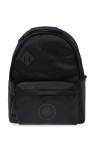 Versace jeans Patent Couture Logo-appliquéd backpack