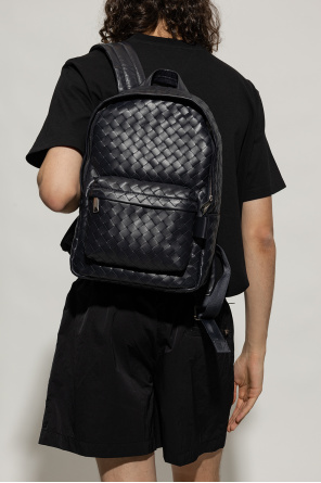 Leather backpack od standing bottega Veneta