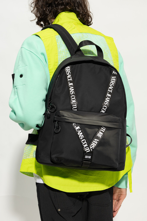 Versace rear Jeans Couture ‘V-Webbing’ backpack