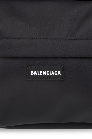 Balenciaga men Gold clothing 5 logo-embossed Bags Backpacks