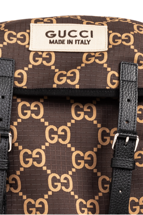 gucci Metallic Backpack with monogram