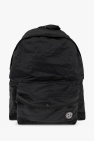 Stone Island Kids BLACK Backpack with logo