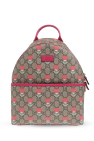 Gucci Kids beige Backpack with decorative print