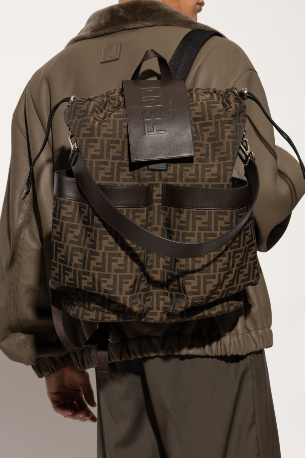 fendi canvas Backpack with monogram