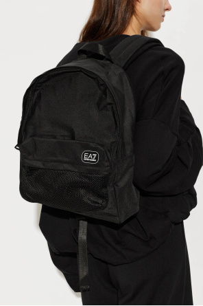 Backpack with a logo patch od EA7 Emporio Armani