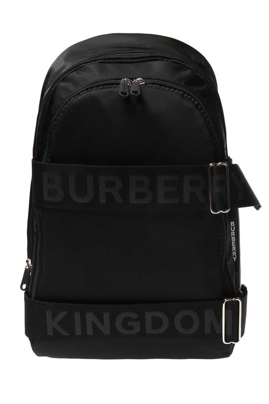 Black Backpack with decorative straps Burberry - Vitkac France