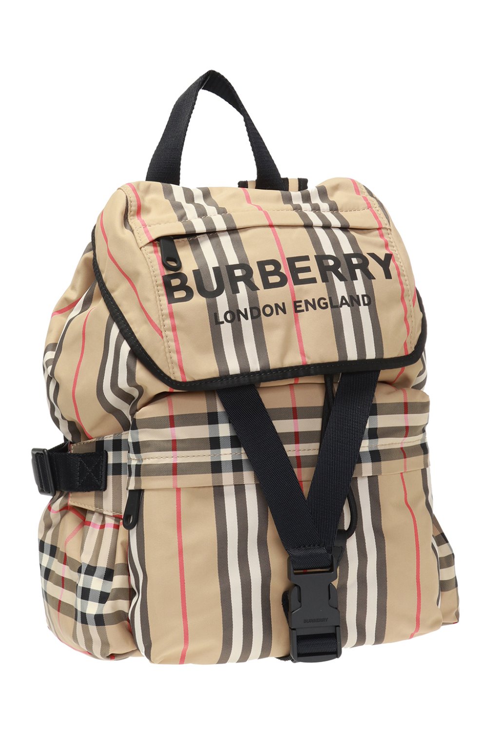 Beige Logo-printed backpack Burberry - Vitkac GB
