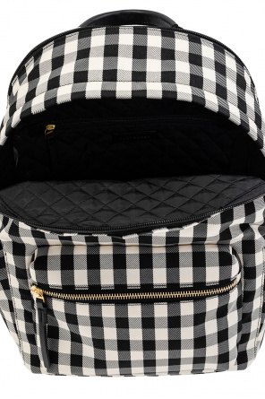 Tory Burch ‘Piper Gingham’ backpack bucket with logo