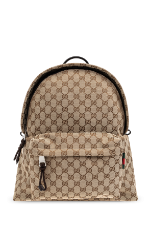 Backpack with monogram