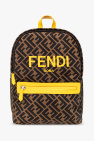 Fendi Kids BROWN Backpack with logo