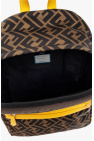 Fendi Kids BROWN Backpack with logo