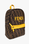 Fendi Kids BROWN Backpack with logo