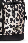 Ganni beige Backpack with logo