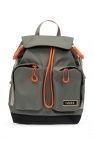 Ganni GREEN Backpack with logo