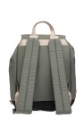 Ganni GREEN Backpack with logo