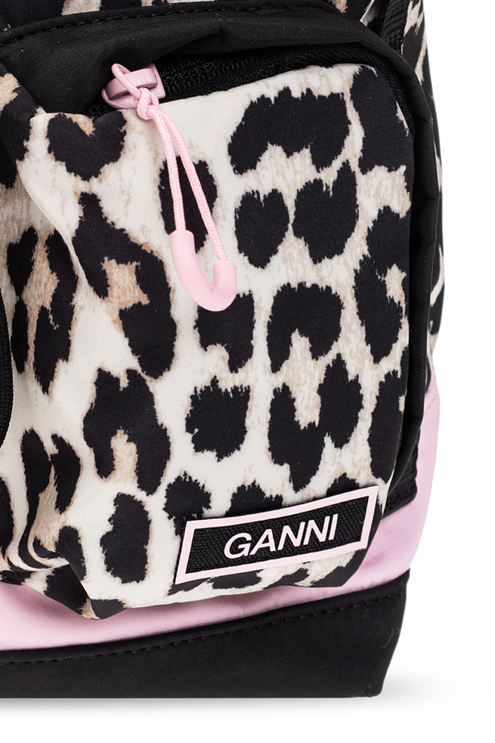 Ganni Way backpack with animal motif