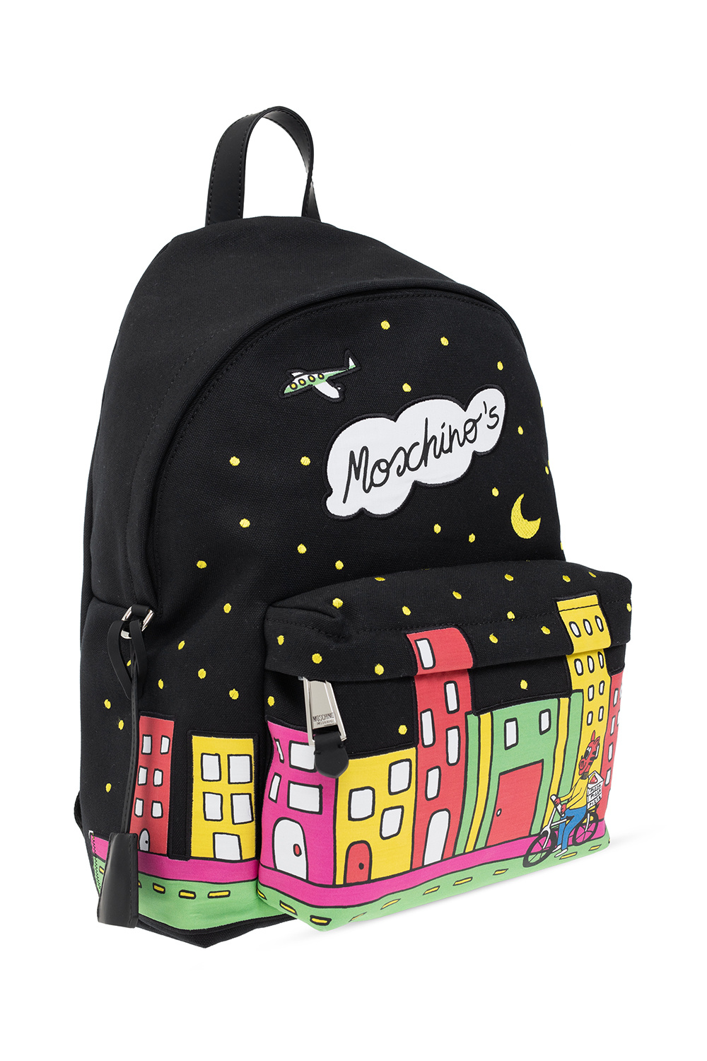 Moschino Back backpack with patches