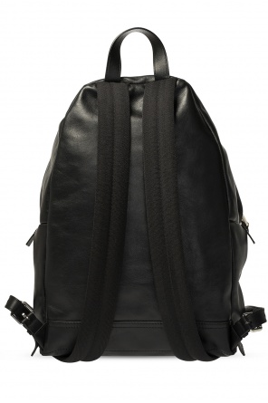 Moschino Leather backpack with logo