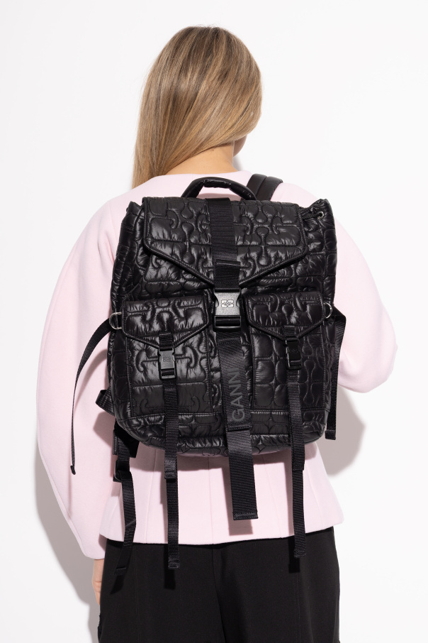 Ganni Quilted backpack
