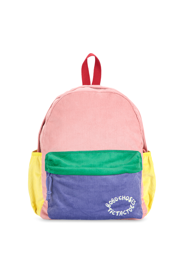 Corduroy backpack with embroidered logo od Bobo Choses